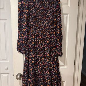 Lost + Wonder Floral Long Sleeve Dress